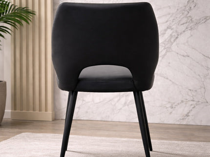 Aspen 5pce Round Dining Table W/ Black Bailey Chair