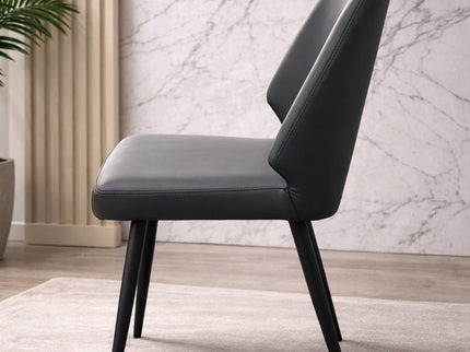 Aspen 5pce Round Dining Table W/ Grey Bailey Chair