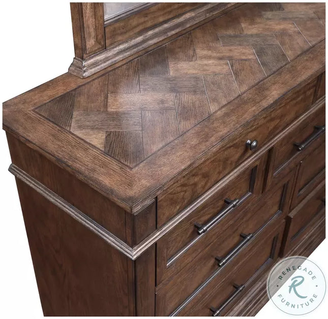Bella 5 Pce Queen Dresser Mirror Suite