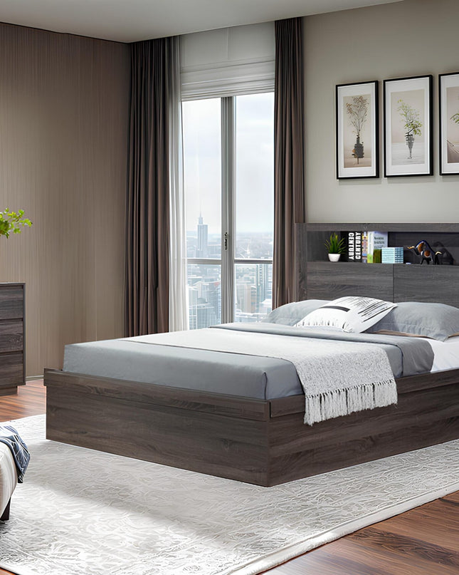 Belleuve 5 PCE QUEEN DRESSER MIRROR SUITE