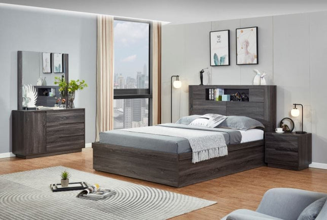 Boston 5 Pce Queen Dresser Mirror Suite