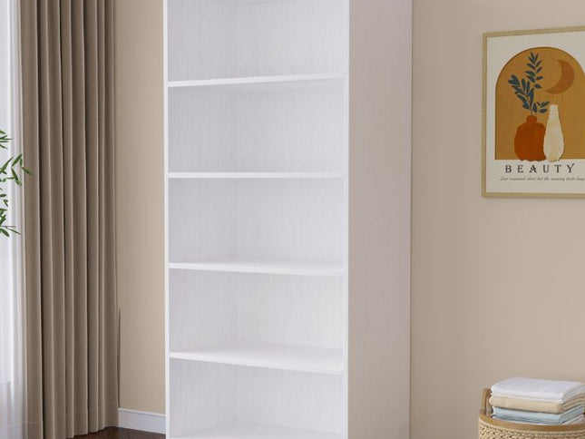 Botany 5 Shelves Wardrobe 800 - White