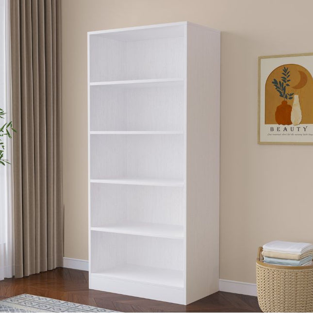 Botany 5 Shelves Wardrobe 800 - White