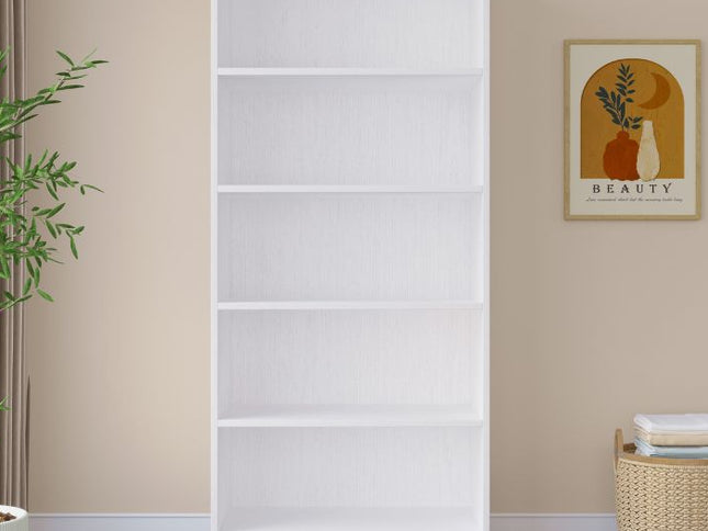Botany 5 Shelves Wardrobe 800 - White