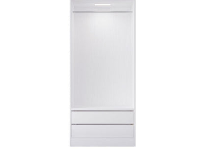 Botany Hanging Wardrobe with Drawers 800 - White