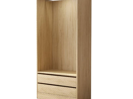 Botany Hanging Wardrobe with Drawers 800 - Oak
