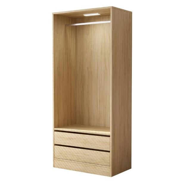 Botany Hanging Wardrobe with Drawers 800 - Oak