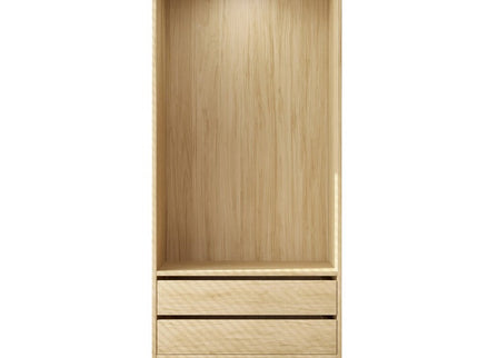 Botany Hanging Wardrobe with Drawers 800 - Oak