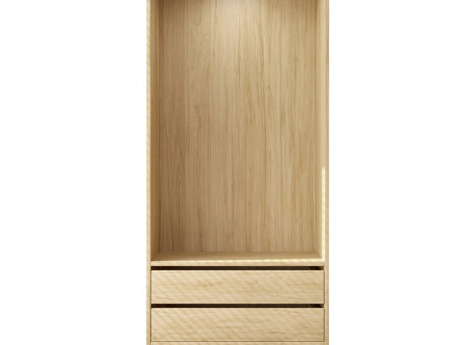 Botany Hanging Wardrobe with Drawers 800 - Oak