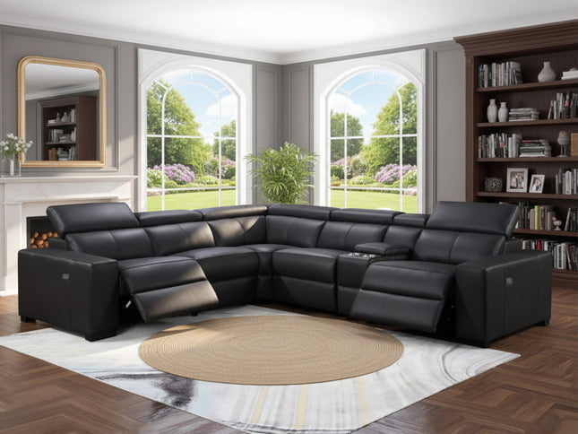 Braxton Corner ER Lounge - Chestnut (Leather)