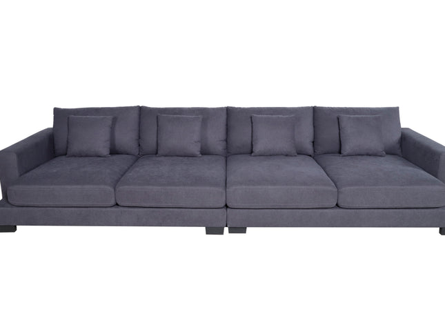 Brisbane 4 Seater With Ottoman - Licorice