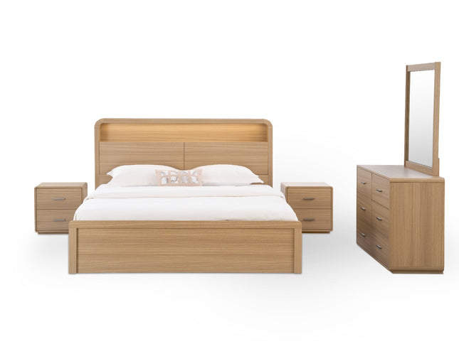 Camden 5Pce Queen Bedroom Suite - Prime Oak