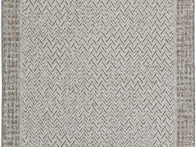 Capri Weiss Natural Boarder Rug