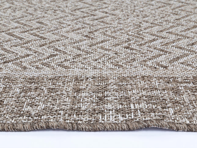Capri Weiss Natural Boarder Rug