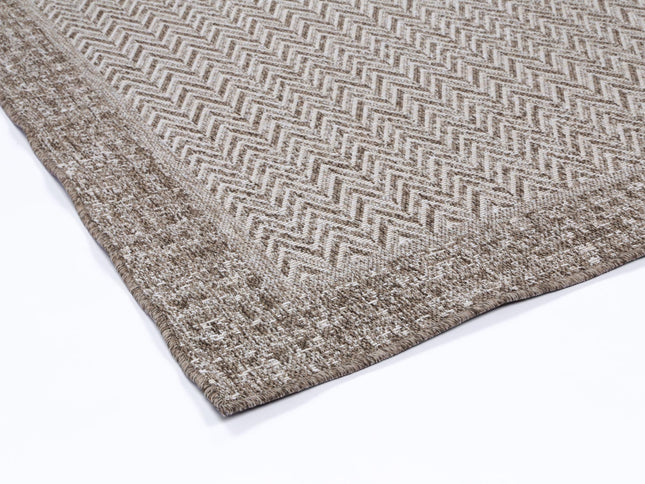 Capri Weiss Natural Boarder Rug