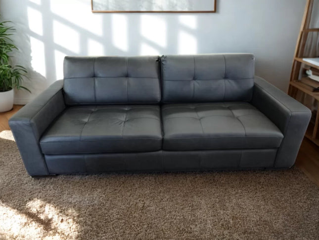 Carly 3+2 Seater - Charcoal (Leather)