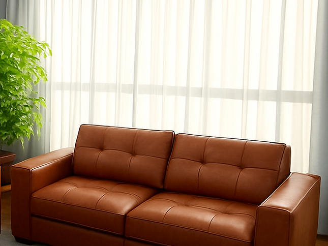 Carly 2 Seater - Chestnut (Leather)
