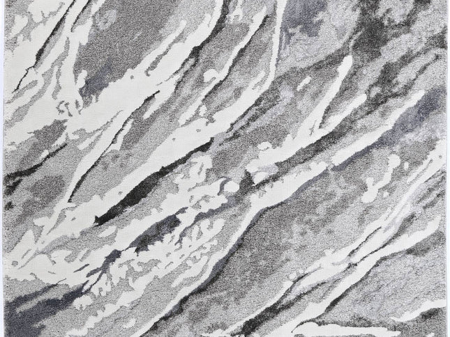 Century Gaius Grey Plush Rug