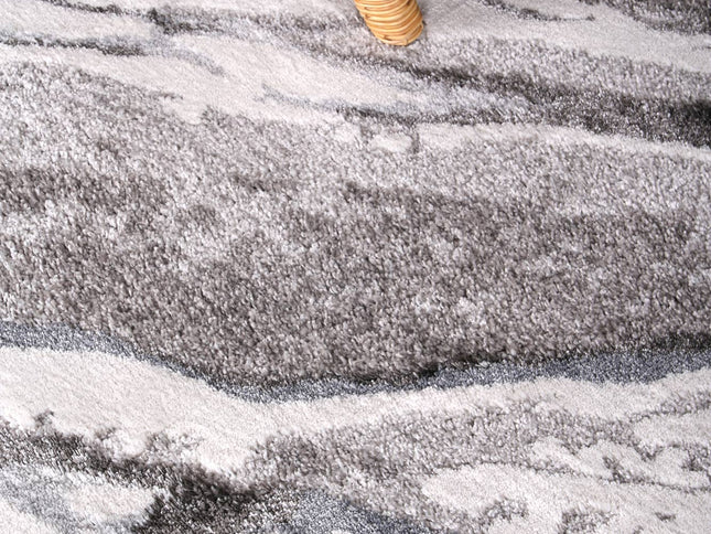 Century Gaius Grey Plush Rug