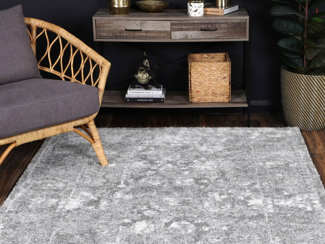 Century Claudius Grey Plush Rug