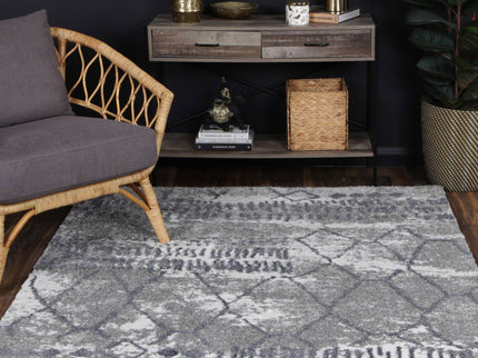 Century Aetius Grey Plush Rug