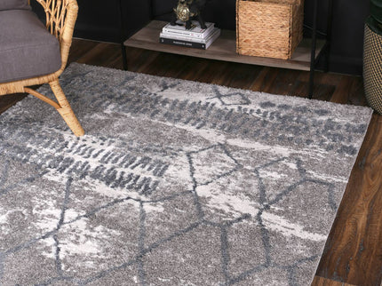 Century Aetius Grey Plush Rug