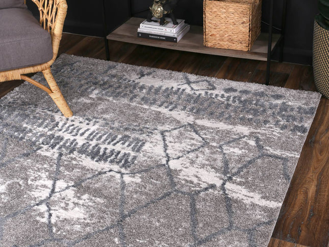 Century Aetius Grey Plush Rug