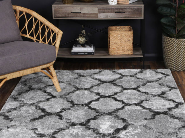 Century Valerius Grey Plush Rug