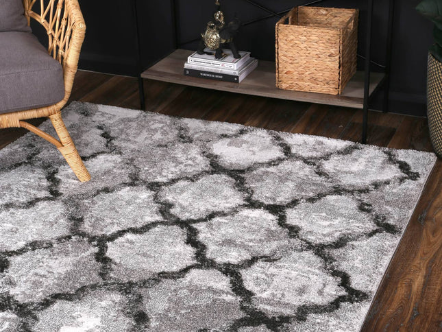 Century Valerius Grey Plush Rug