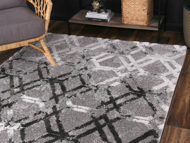 Century Flavius Grey Plush Rug