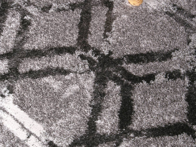 Century Flavius Grey Plush Rug