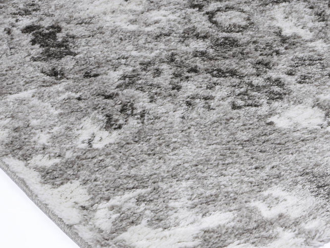 Century Nero Grey Plush Rug