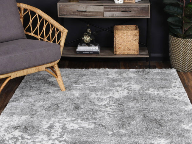 Century Vipsanius Grey Plush Rug