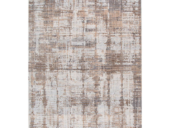 Cherie Distressed Look Watercolour Beige Grey Rug - CH08
