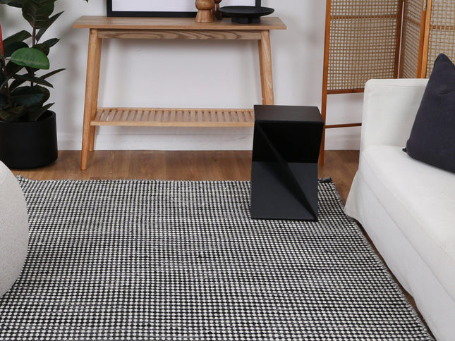 Nordic Charcoal Reversible Wool Rug