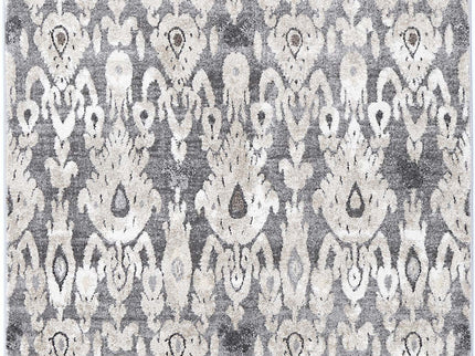 Chelsea Damask Grey Plush Rug
