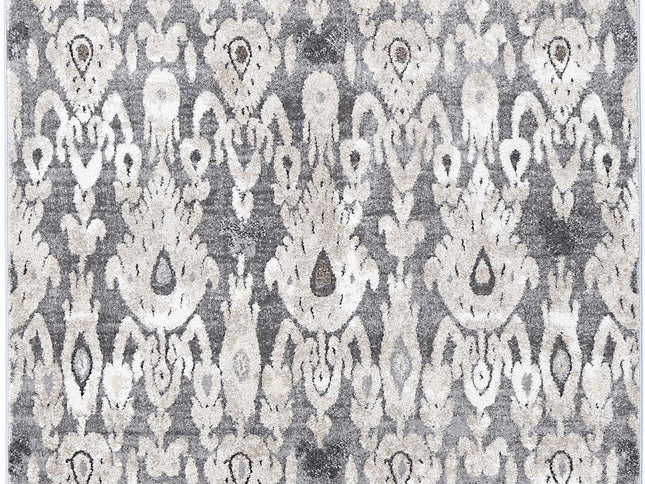 Chelsea Damask Grey Plush Rug