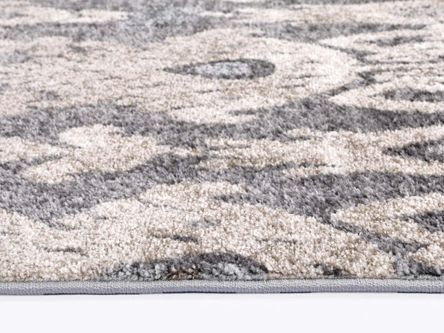 Chelsea Damask Grey Plush Rug