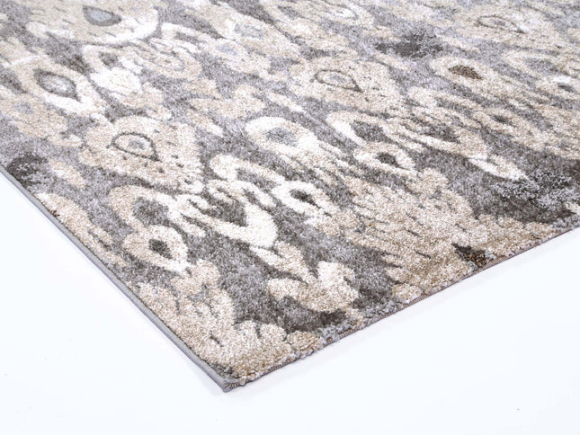 Chelsea Damask Grey Plush Rug