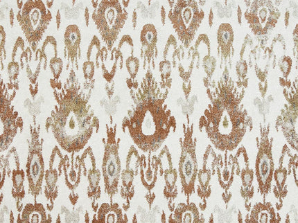 Chelsea Cream and Beige Geometric Ikat Rug