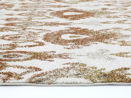 Chelsea Cream and Beige Geometric Ikat Rug