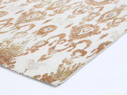 Chelsea Geometric Grey and Beige Plush Rug