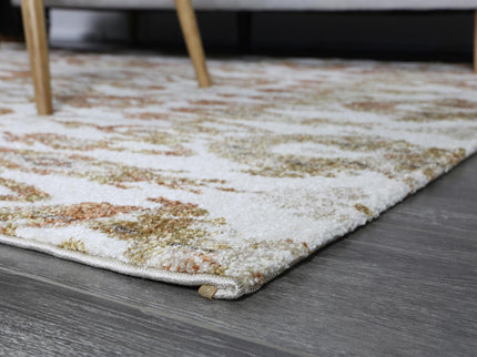 Chelsea Cream and Beige Geometric Ikat Rug