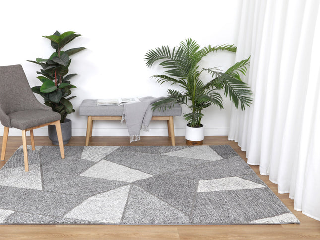 Chelsea Mozaik Grey Plush Rug