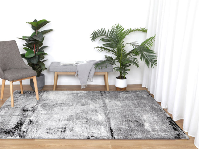 Chelsea Marble Grey Plush Rug