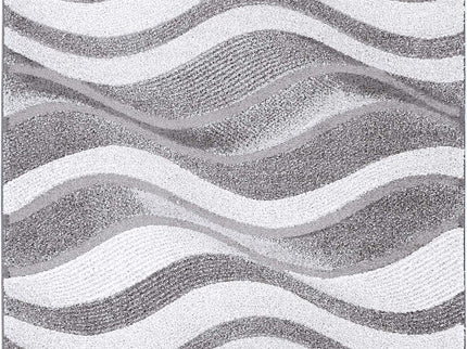 Chelsea Waves Grey Plush Rug