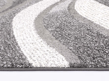 Chelsea Waves Grey Plush Rug