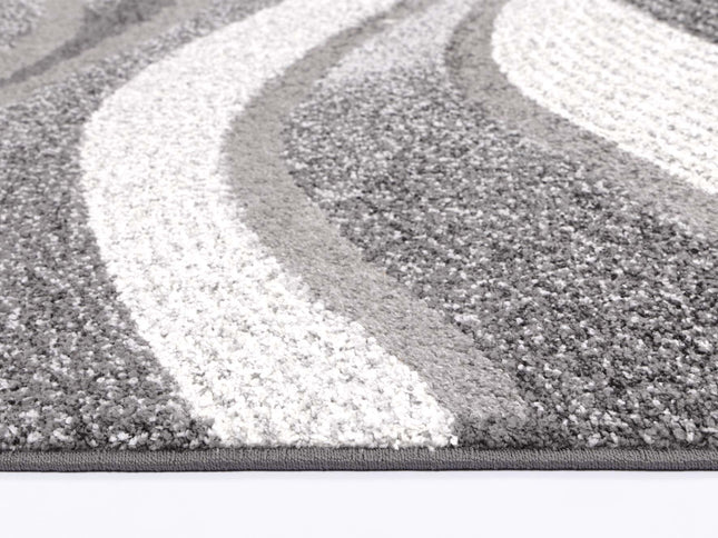 Chelsea Waves Grey Plush Rug
