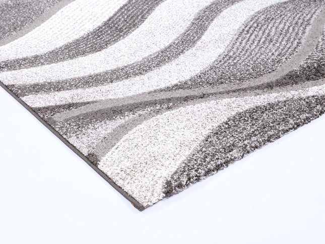 Chelsea Waves Grey Plush Rug