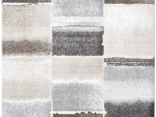 Chelsea Abstract Grey Plush Rug
